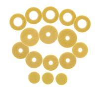 CLISPEED 1 Set Flute Pads Open Hole Type Felt Material Cushion for Flute Comfortable Precise Playing Experience Easy Installation Replacement Parts for Musical Instruments