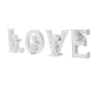 CLISPEED 1 Set Love Letters Statue Decor Creative Resin Valentine Ornament Adornment for Desktop Decoration Lightweight and Portable Love Design for Home Office