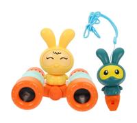 CLISPEED 1 Set of Portable Kids Binoculars Multi-function Compact Telescope Outdoor Toy for Children