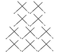 CLISPEED 10 Pairs Black Glasses Temple Tip Sleeves for Metal Frame Eyeglasses, Anti-Slip Eyeglass Temple Protectors and Soft Ear Grip Covers for Comfortable Spectacle Repair