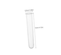 CLISPEED 10 Pcs Clear Acrylic Test Tubes for Propagation and Sample Distribution Transparent Tubes for Hydroponic Plants Flowers and Powder Storage Precise Sizing for Reliable Lab
