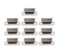 CLISPEED 10 Pcs Hot Bed Glass Clamp Stainless Steel Silver Simple Installation 3D Printer Accessories for Ender 3, Glass Bed Clip