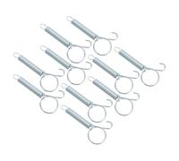 CLISPEED 10 Pcs Multi-purpose Pet Cage Door Fixing Hooks with Smooth Edges for Chicken Rabbit Pigeon Hamster Cages Spring Hooks for Secure Closure