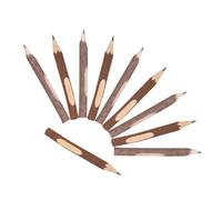 CLISPEED 10 Pcs Rustic Wooden Ballpoint Pens Pencils with Tree Bark Texture Ergonomic Grip for Comfortable Writing Woodland Party Supplies Camping Events Birthday Favors and Wedding Guest