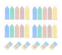 CLISPEED 10 Sets of Assorted Colour Paper Arrow Index Tabs Sticky Reading Strips with 50pcs Per Set, Convenient for Note Taking and Easy to Carry, for Office and School Page Marking