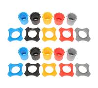 CLISPEED 10 Sets of Universal Anti-rolling Microphone Rubber Rings for Wireless Handheld Microphones, Sturdy Protective Covers with Anti-lost Feature, for Conference Rooms and News