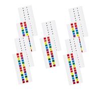 CLISPEED 10 Sheets Colored Alphabet Index Tabs Small Self Adhesive Page Markers for Notebooks Office School Home Use Sticky Labels for Note Classification