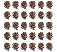 CLISPEED 100 Pcs Mini Pine Cone Decoration for Christmas Tree Decor, Hanging Decoration and Photo Prop, Plastic Material with Classic Style, Suitable for Store and Party Use