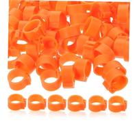 CLISPEED 100 Pcs Pigeon Leg Rings Reusable Identification Clips for Birds Chickens and Poultry Easy to Use Foot Bands for Marking and Managing Pigeons Chickens and Other Birds