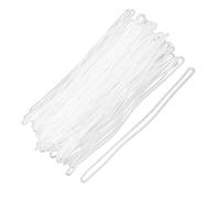 CLISPEED 100 Pcs PVC Luggage Tag Loops Id Strap Set Environmental Friendly Material Comfortable Feel Fine Workmanship for Luggage Tag Use