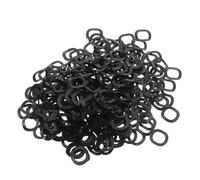 CLISPEED 1000pcs Wave Spring Washer Triple Wavy Spring Washer Motor Bearing 6mm Inner Diameter Gasket Black