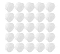 CLISPEED 100pcs 24mm Plastic Bottle Stopper Inner Cap with Hole, Leakproof Airtight Lotion Plug, Non-Spill Cosmetic Bottle for Travel and Portable Use