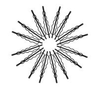 CLISPEED 100pcs Black Metal Hair Clips Small Side Bang Barrettes for Women Secure Grip Hairpins for Short Hair the Go Styling Accessories