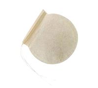 CLISPEED 100pcs Disposable Round Wood Pulp Filter Paper Tea Bag for Loose Leaf Tea Powder