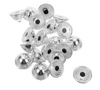 CLISPEED 100pcs DIY Decorative Spotlight Lamp Shades for Resin Animal Eyes, 3.5cm Plastic Lamp Covers Black Dot, Garden Statue Light Replacement for Outdoor Indoor Decorations