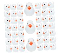 CLISPEED 100pcs Glow Dark Miniature Resin Duck Figurines Lightweight Luminous Garden Ornaments for Lawn Dollhouse and Aquarium Decor Cartoon Style Decoration