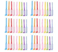 CLISPEED 100pcs Identification Belt PVC Wristband 6.68x0.71x0.04inch Disposable Anti-Loss Safety Bracelet for Outdoor Activities with Stylish Adorable Patterns Random Color