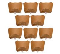 CLISPEED 100pcs Kraft Paper French Fry Boxes for Snacks and Desserts, Degradable and Environmentally Friendly Take-out Paper Containers Suitable for Packaging Use and Baked Or Fried Snacks