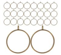 CLISPEED 100pcs Open Back round Pendant Bezels for Jewelry Making, Flat Alloy Frames 30mm, Versatile Craft Base for DIY Resin Charms and Personal Accessories