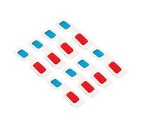CLISPEED 100pcs Red Blue Glasses Disposable Paper Cardboard Glasses Eyewear for Men