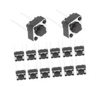 CLISPEED 100Pcs Replacement Tactile Momentary Push Buttons for Pcb Breadboard Easy Install Light Touch Control Switches Electronic Components Kit for Circuit Board Projects