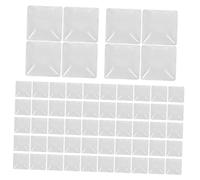 CLISPEED 100pcs Transparent Beads Nail Polish Display Board for Color Chart Double-sided Use for Polish for Salon Showcase Easy Identification
