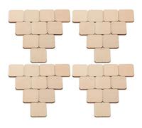CLISPEED 100pcs Unfinished Wood Cutouts Square Wood Planks for DIY Crafts and Handicrafts, Easy to Use Educational Tool Suitable for Adults