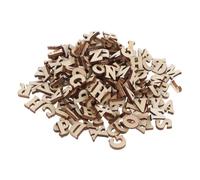 CLISPEED 104pcs Mini Wooden Letters Blank Wood Letters for DIY Painting Crafts Natural Wood Color Alphabet Cutouts for Birthday Wedding Message Boards and Home Decoration