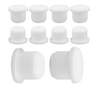 CLISPEED 10PCS 1/2 Inch Solid Silicone Stoppers Plugs for Salt and Pepper Bottles, Flower Pots, Tubes Silicone Sealing Tube Plugs for Kitchen and Home Use