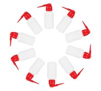 CLISPEED 10PCS 150ml Squeeze Wash Bottles Set with Scale, Safety Plastic Rinse Bottles for Lab Cleaning, Plant Watering, Eyelash Extension Rinse, Medical and Tattoo Use