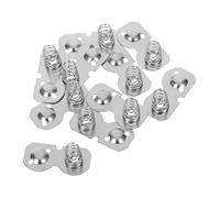 CLISPEED 10pcs Aa Battery Springs Nickel Plated High Conductivity Contact Conversion Semicircle for Remote Controls Electronics Scales with Elastic Compatibility