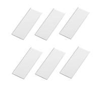 CLISPEED 10pcs Acrylic Mirror Stripes Rectangular Mosaic Tiles for DIY Crafts Home Decor Wedding Art Projects