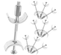 CLISPEED 10pcs Adjustable Countertop Bolt Worktop Connector Bolts in Galvanized Steel Half-moon Shape for Versatile Compatibility and Sl urniture Assembly