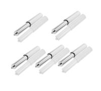 CLISPEED 10pcs Adjustable Plastic Toilet Paper Holder Replacement Spring Rods Smooth Rolling Tissue Spindle for Multi Extendable Bathroom and Kitchen Accessories