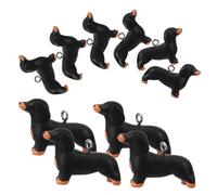 CLISPEED 10Pcs Adorable Resin Dachshund Dog Charms DIY Earrings Necklace Bracelet Pendants for Dog Lovers Cute Jewelry Accessories