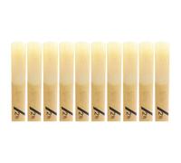 CLISPEED 10pcs B-flat Clarinet Reeds Strength 2.5, Reed Material Excellent Sound Quality, Suitable for Clarinet Players and Traditional Woodwind Accessories