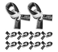 CLISPEED 10pcs Black Dove Brooch Pins Zinc Alloy Elegant Memorial Design Versatile Accessory for Funeral and Formal Mourning Brooch Pin for Bags and Dresses