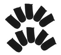 CLISPEED 10pcs Breathable Sweat Finger Sleeves for Gaming Compatible with All Touchscreen Devices Elastic Fit Durable Design Keeps Fingers Dry During Gameplay