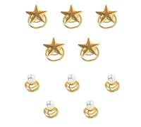 CLISPEED 10pcs Bridal Hairpin Spiral Hair Clips for Wedding and Ceremony, Alloy Material, Lightweight Design That Holds Hairstyle Firmly without Hurting Scalp, Hair Accessories for Women