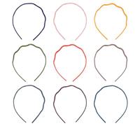 CLISPEED 10PCS Candy Color Plastic Hair Hoops with Teeth for Women Simple Non-damaging Bathing Shower Headbands Comfortable Fit Mixed Styles Practical Daily Hair Accessories