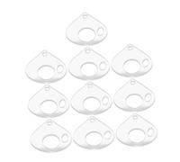 CLISPEED 10pcs Clear Acrylic Teardrop Embroidery Thread Bobbin Organizer for DIY Craft Sewing Portable Compact Floss Holder for Cross Stitch Tidy Storage and Travel-Friendly Spool Winding
