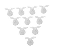 CLISPEED 10pcs Construction Sand Table Model Small Statue Miniature Garden Miniature Home Ornament Room Decor Abs White