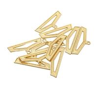 CLISPEED 10pcs Golden Zinc Alloy Medal Buckle Ribbon Accessories with Horizontal Design for Secure Medal Attachment and Versatile Usage at Sports Events and Community Sports Events