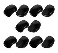 CLISPEED 10pcs Hair Dye Ear Cover Earmuffs for Professional and Personal Use Black Soft Plastic Ear Protection and Portable for Hairdressing and Dyeing