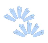 CLISPEED 10Pcs Hair Scissors Cover Set Sky Blue - Protective Tip Sheaths for Hairdressing Scissors, Salon Hair Cutting Tool Accessories, Portable Embroidery and Craft Scissor Protector
