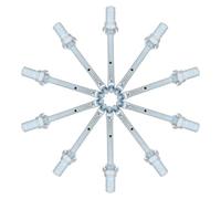 CLISPEED 10pcs Heavy-Duty Truck Tire Spray Nozzle for Brake Cooling High-Pressure Washer Tips for Wheel Hub Temperature Control Even Water Distribution for Long-Distance Safety