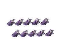 CLISPEED 10Pcs Kart Pull Back Vehicle for Fun Plastic Models to Enhance Hand Eye Coordination and Parent Interaction for Boys and Random Designs Random Color