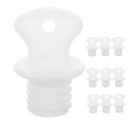 CLISPEED 10Pcs Leakproof Threaded Hot Water Bottle Lid Plugs Silicone Stoppers for Hot Water Bags Replacement Caps for Travel and Home Use