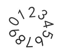 CLISPEED 10pcs Matte Black Acrylic House Numbers 0-9 Self-adhesive 7x4.6cm 3d Raised Effect for Mailbox and Apartment Door Signs Outdoor Use