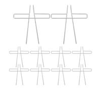 CLISPEED 10pcs Metal Book Page Holder Clip for Reading, Silver Metal Desktop Book Clip with 88mm Size, Avoids Covering Text and Reduces Pages Closing, for Students and Back to School Use